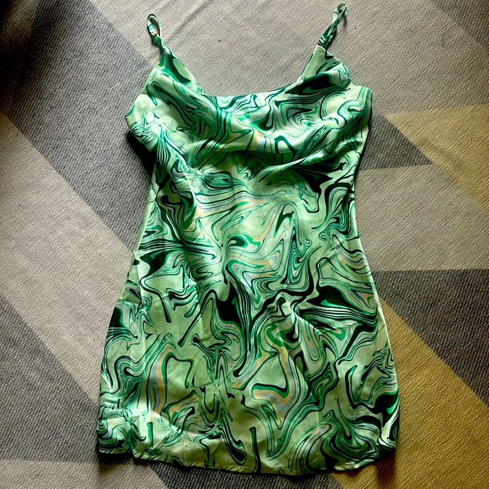 Lulus marble slip dress